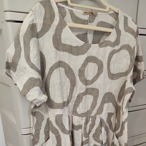 Italian-Made Linen Sundress with Pockets